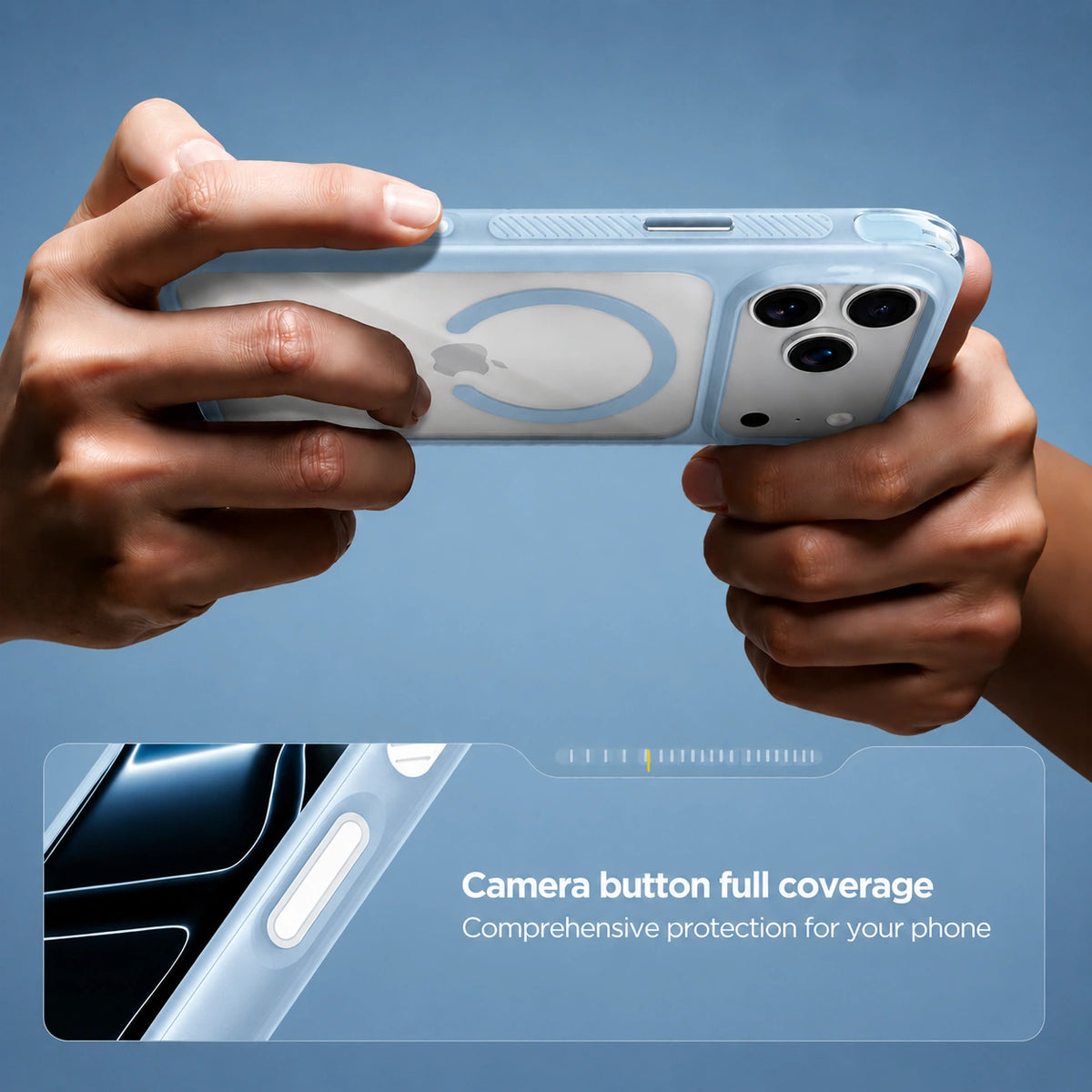 Spacething Fusion Guard MagSafe Case for iPhone 18 Pro Max - Glacier