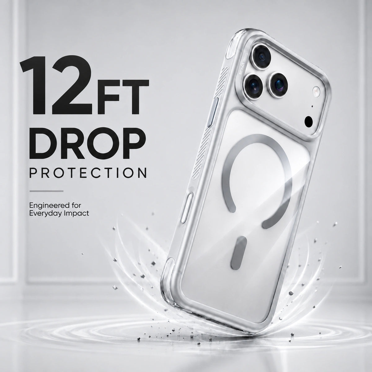 Spacething Fusion Guard MagSafe Case for iPhone 18 Pro Max - Clear