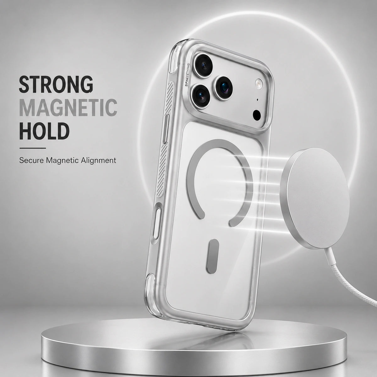Spacething Fusion Guard MagSafe Case for iPhone 18 Pro Max - Clear