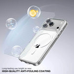 Spacething Minimal MagSafe Dark Cherry Case for iPhone 18 Pro Max - Clear