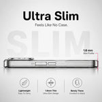 Spacething Minimal MagSafe Dark Cherry Case for iPhone 18 Pro Max - Clear