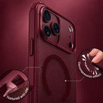 Spacething Snapmag MagSafe Case for iPhone 18 Pro - Burgundy