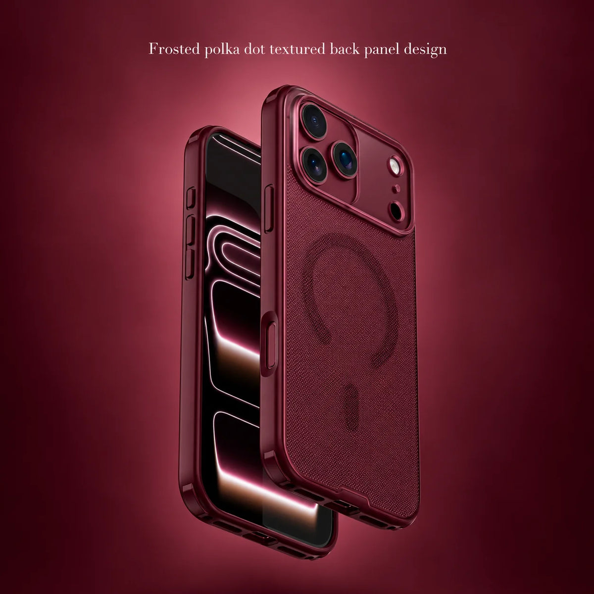 Spacething Snapmag MagSafe Case for iPhone 18 Pro - Burgundy