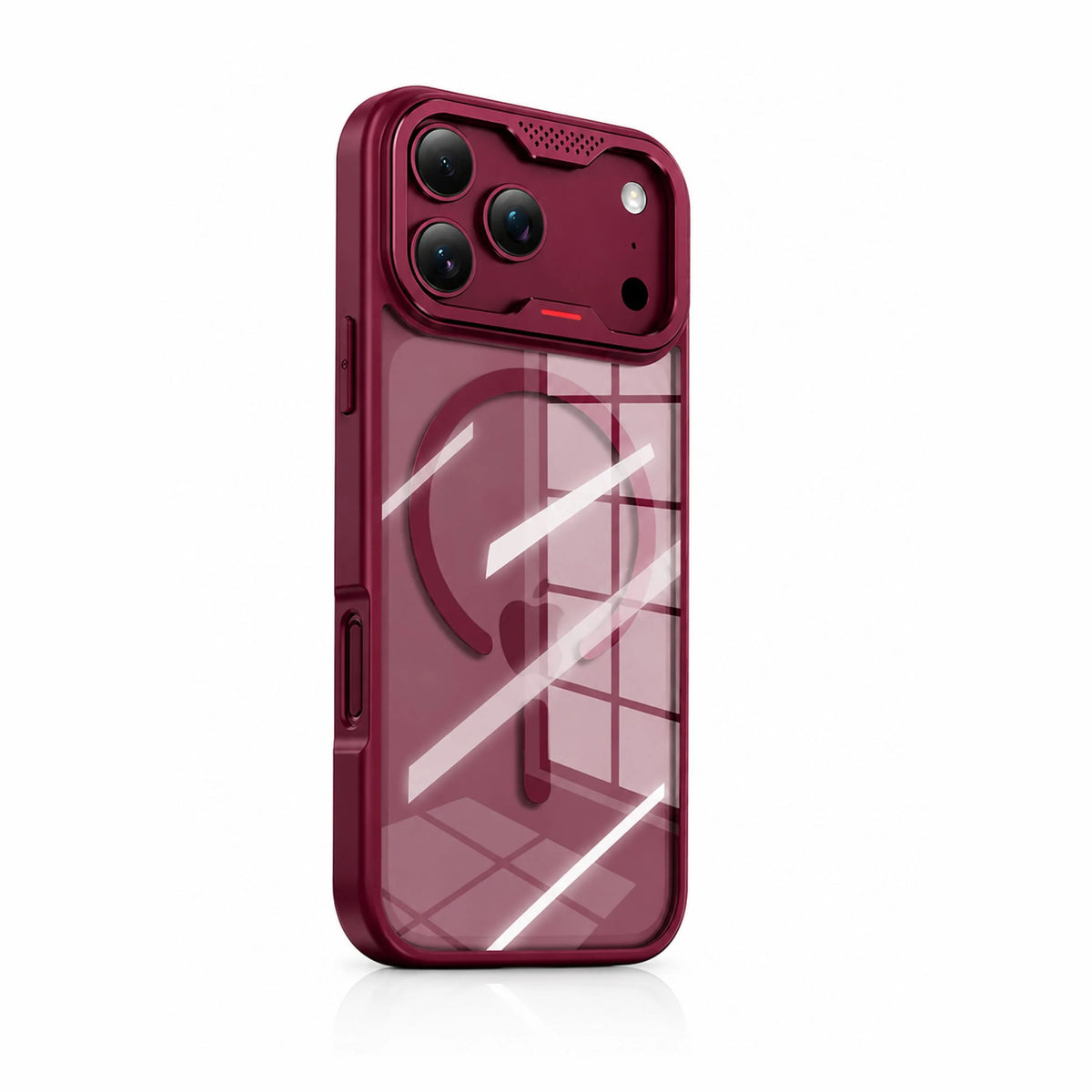 Spacething Titan Shield MagSafe Case for iPhone 18 Pro - Burgundy