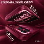 Spacething Titan Shield MagSafe Case for iPhone 18 Pro - Burgundy
