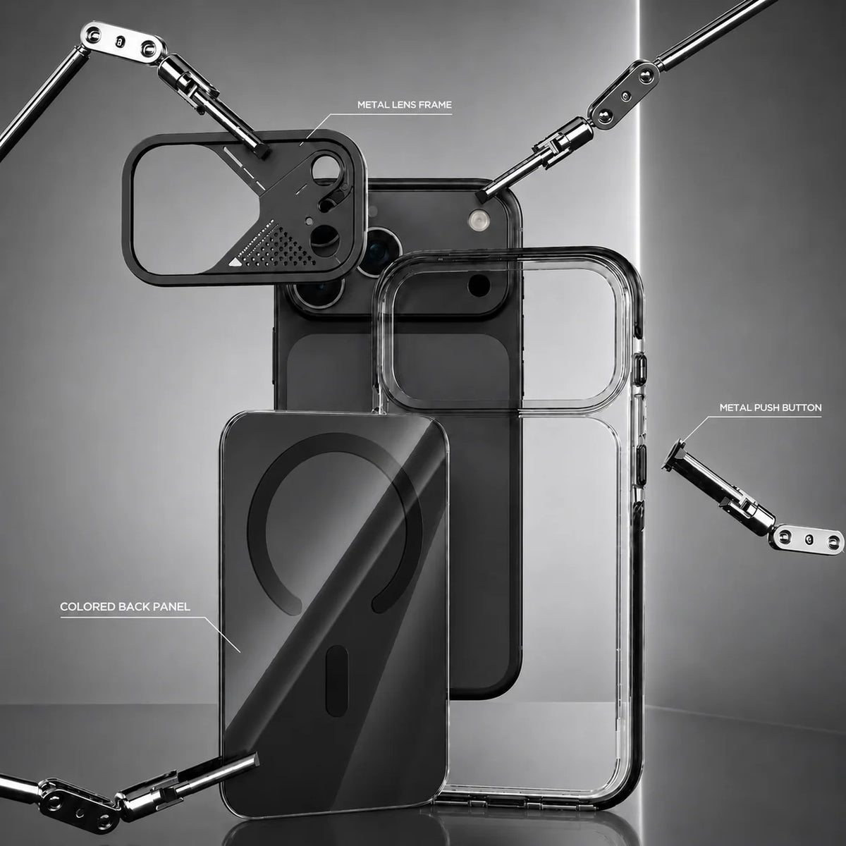 Spacething Defender MagSafe Case for iPhone 18 Pro Max - Black