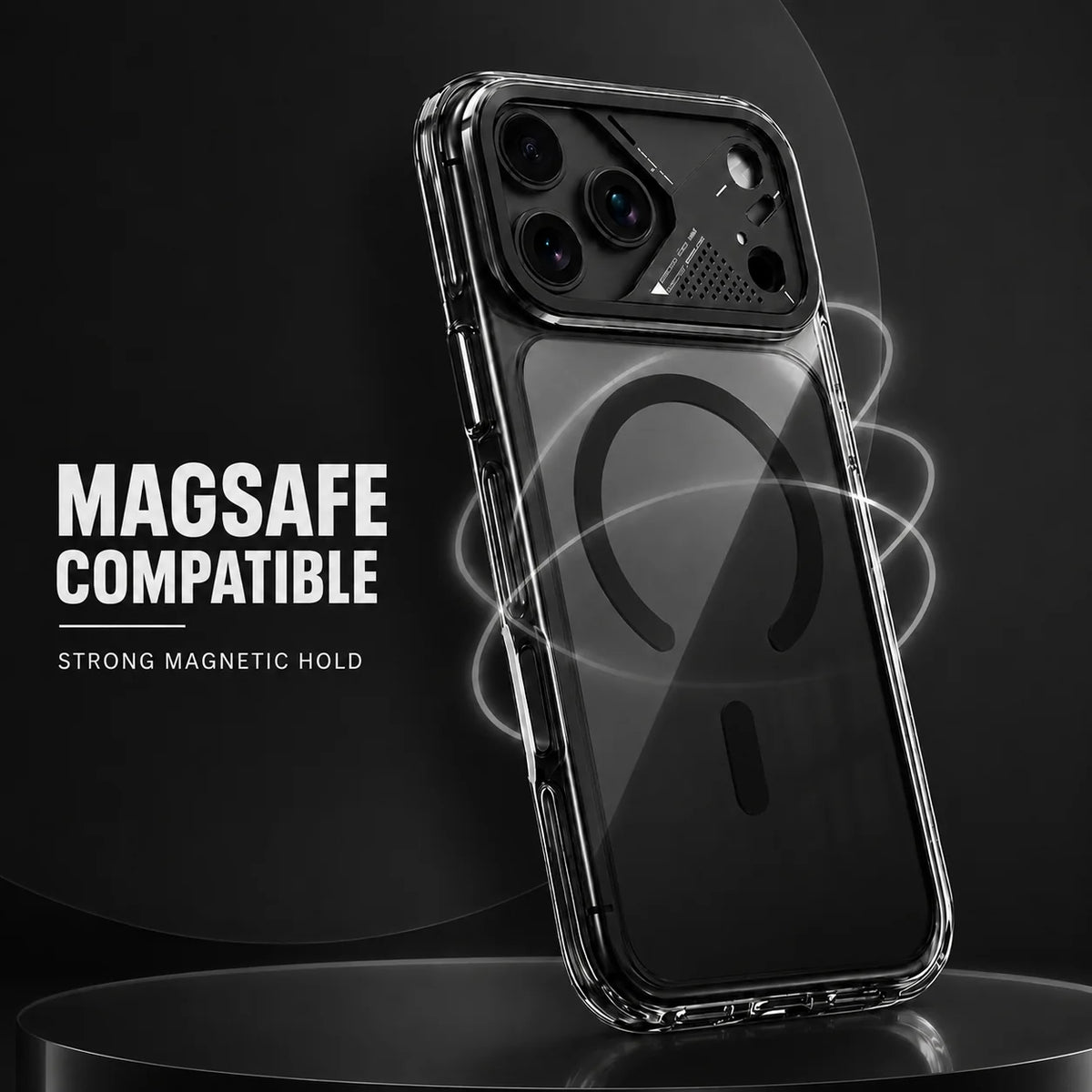 Spacething Defender MagSafe Case for iPhone 18 Pro Max - Black
