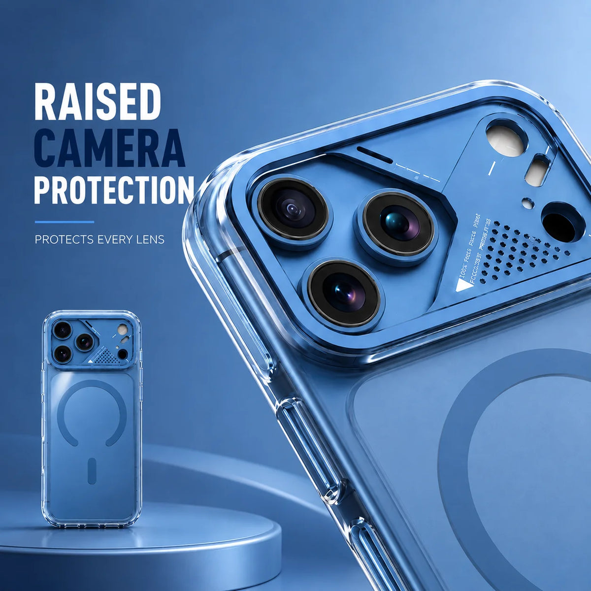 Spacething Defender MagSafe Case for iPhone 18 Pro - Glacier