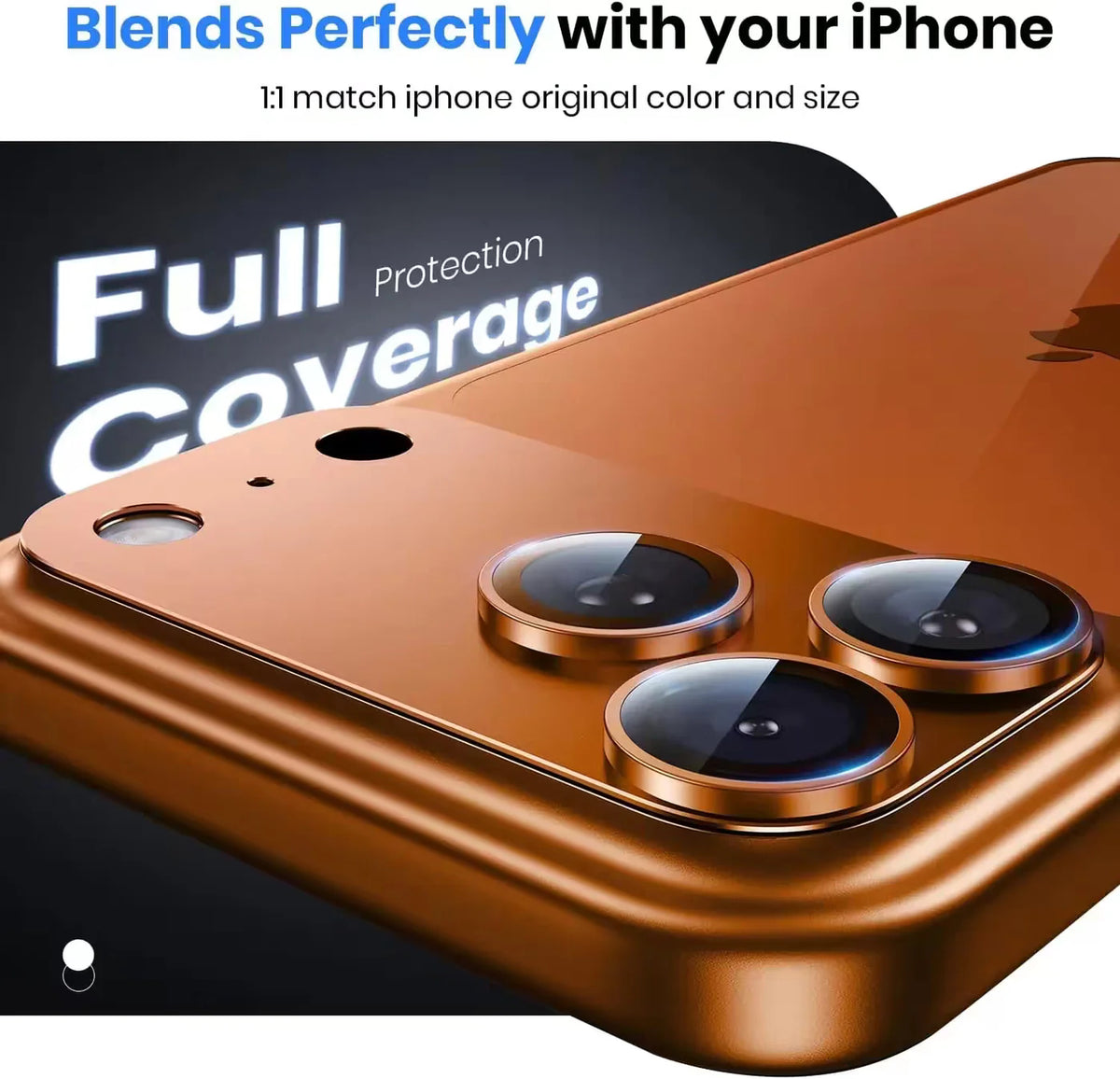 IceGuard Full Camera Metal Protector for - White 17 Pro