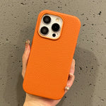 Brown Leather Case With Metal Ring