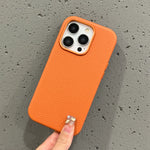 Brown Leather Case With Metal Ring