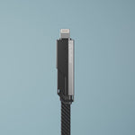 Quad Pro 4 in 1 Indestructible Cable 60W with lightning to type C, type C to C, lightning to USB A