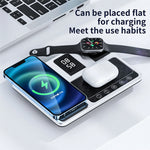 4-in-1 Wireless Charging Station with Touch Buttons