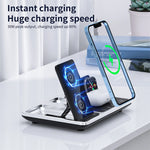 4-in-1 Wireless Charging Station with Touch Buttons