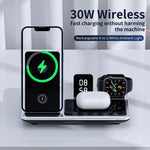 4-in-1 Wireless Charging Station with Touch Buttons