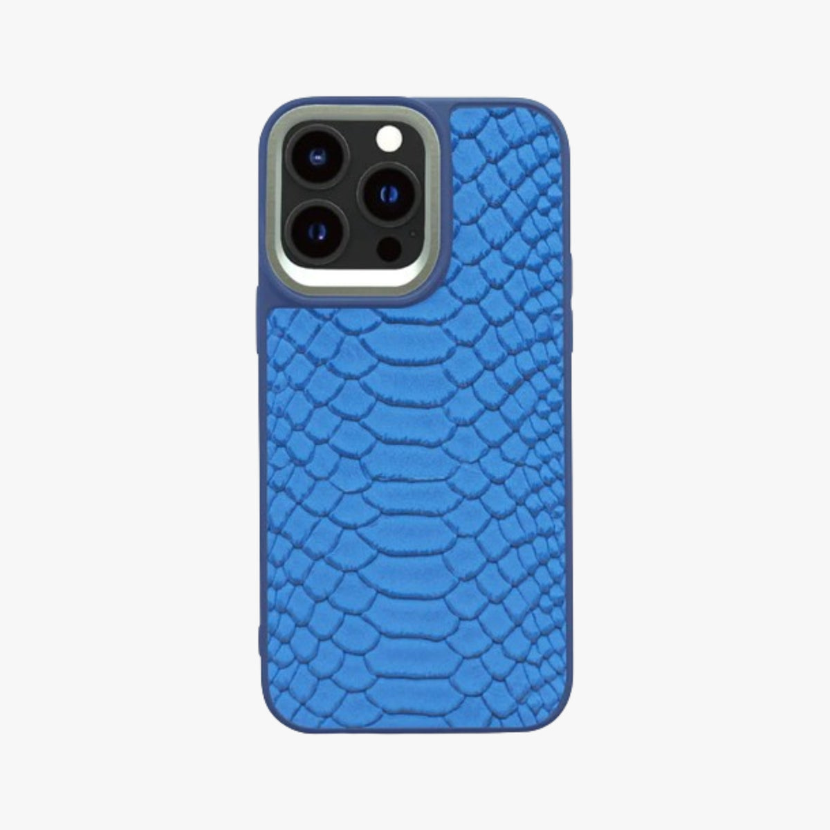 Snake Pattern Back Case - Blue